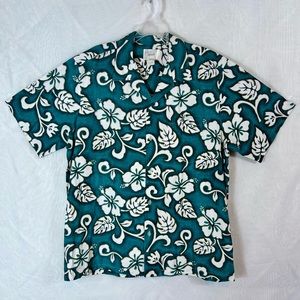 Men’s Howie Made In Hawaii Floral Button Front Retro Shirt / 2XL